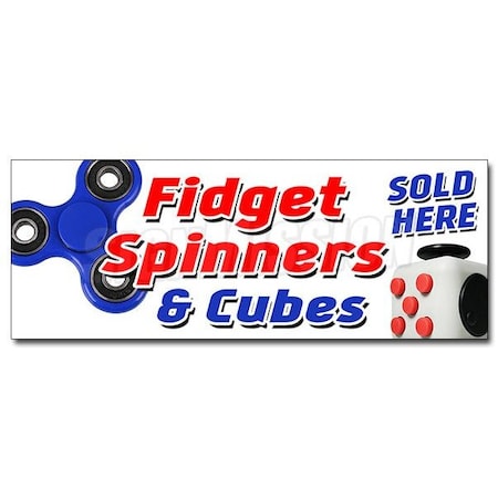 Signmission FIDGET SPINNER & CUBEsticker tri-spinner edc toy stress fydget sign, D-12 Fidget Spinner & Cube D-12 Fidget Spinner & Cube